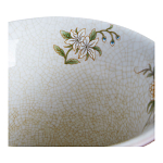 Ваза из голубого фарфора с бронзовыми элементами Blue Garden варинант исполнения - 3 | Loft Concept в Липецке