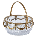 Корзиночка из прозрачного стекла с бронзовой ручкой Eden Garden варинант исполнения - 1 | Loft Concept в Липецке