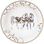 Сервиз обеденный из фарфора с изображением лошадей на 6 персон 23 предмета Porcelain Horse Set варинант исполнения - 6 | Loft Concept в Липецке