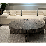 Столик журнальный круглый с полосатым узором Zebroids варинант исполнения - 5 | Loft Concept в Липецке