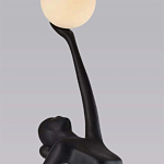 Торшер черная статуэтка Девушка Girl Carries Light Balls варинант исполнения - 1 | Loft Concept в Липецке