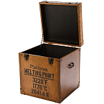 Сундук кожаный в винтажном стиле Brown Leather Chest варинант исполнения - 2 | Loft Concept в Липецке