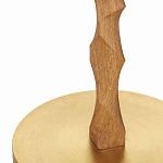 Торшер с цилиндрическим тканевым абажуром на каркасе волнистой формы Rotation варинант исполнения - 2 | Loft Concept в Липецке