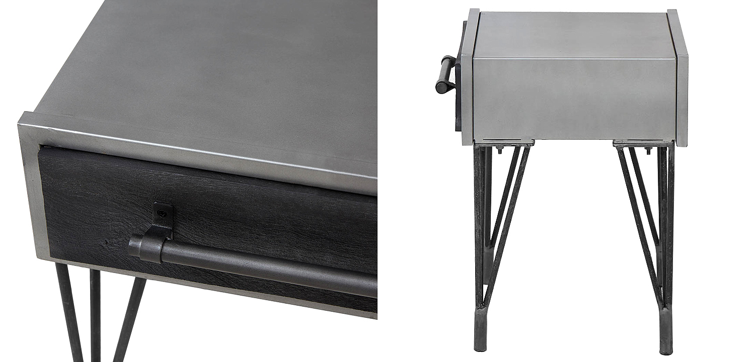 Тумба Ralph Metal Nightstand Тумба Ralph Metal Nightstand - Loft-Concept в Липецке