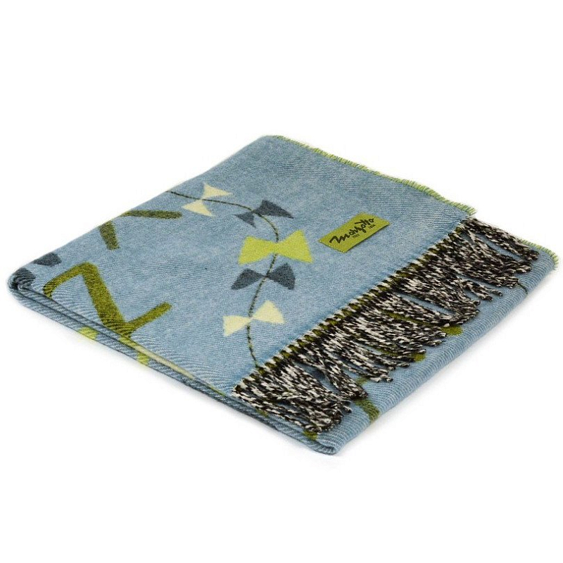 Плед ALP 2 Marzotto Серо-голубой в Липецке | Loft Concept 