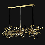 Люстра подвесная из трех частей с металлическими круглыми элементами Terzani Argent варинант исполнения - 4 | Loft Concept в Липецке