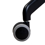 Стул с мягкой бежевой обивкой из велюра и подъемно-поворотным механизмом на черных колесиках Harper Beige варинант исполнения - 6 | Loft Concept в Липецке