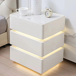 Умная прикроватная тумба с беспроводной зарядкой и подсветкой Smart Bedside Table варинант исполнения - 4 | Loft Concept в Липецке