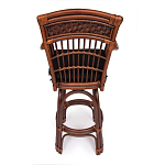 Барный стул из ротанга Eloise коричневый варинант исполнения - 4 | Loft Concept в Липецке