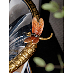 Чаша из прозрачного стекла с бронзовым рельефным ободком Eden Garden варинант исполнения - 6 | Loft Concept в Липецке