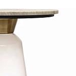 Кофейный столик с прозрачным основанием и столешницей с мраморным узором Transparent Base варинант исполнения - 2 | Loft Concept в Липецке