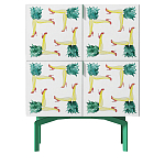 Тумба  с рисунком ShortT Pina Colada Green варинант исполнения - 1 | Loft Concept в Липецке