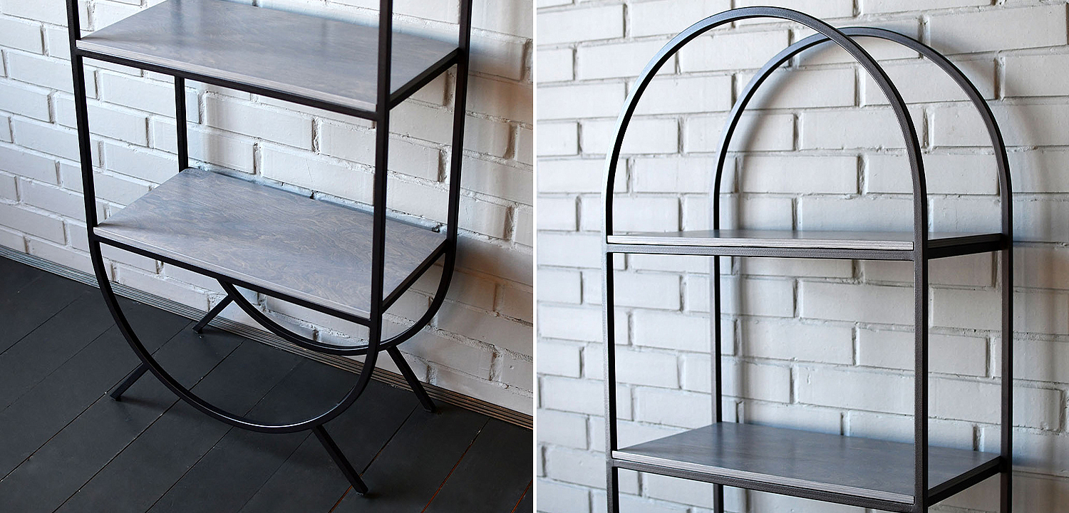 Стеллаж Hugo Industrial Metal Rust Rack Стеллаж Hugo Industrial Metal Rust Rack - Loft-Concept в Липецке