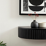 Прикроватный подвесной столик с ящиком черный Bedside Hanging Table варинант исполнения - 5 | Loft Concept в Липецке