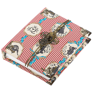 Фотоальбом красный "Алиса в стране чудес" ручная работа