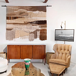 Тканый вручную монументальный настенный гобелен Earth Flow варинант исполнения - 4 | Loft Concept в Липецке