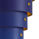 Подвесной светильник фигурный синий из 4-х широких колец Alternating Rings варинант исполнения - 2 | Loft Concept в Липецке