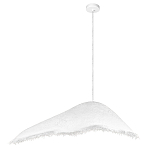 Подвесной светильник с асимметричным волнообразным абажуром и фактурной бахромой по краю Tactile Line варинант исполнения - 12 | Loft Concept в Липецке
