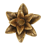 Подсвечник в форме пальмы с резными листьями и текстурным основанием Golden palm leaves варинант исполнения - 2 | Loft Concept в Липецке