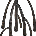 Торшер с цилиндрическим абажуром на каркасе в виде корня растения Curling Light варинант исполнения - 3 | Loft Concept в Липецке