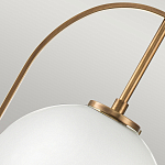 Подвесной светильник с белым плафоном в форме шара в арочной подвеске Hinkley варинант исполнения - 17 | Loft Concept в Липецке