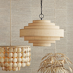 Люстра с каскадом из круглых декоративных элементов Texture Discs варинант исполнения - 4 | Loft Concept в Липецке