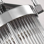 Подвесной светильник цвета хром с рифленым стеклянным цилиндрическим плафоном в современном стиле Feiss варинант исполнения - 5 | Loft Concept в Липецке