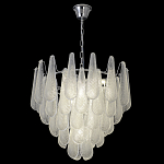 Люстра с подвесками из рифленного стекла в форме капель Textured Glass Chandelier варинант исполнения - 16 | Loft Concept в Липецке