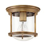 Потолочный светильник для ванных комнат с цилиндрическим стеклянным плафоном и одной лампой Hinkley варинант исполнения - 5 | Loft Concept в Липецке