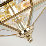 Потолочный светильник шестигранной формы с прозрачными стеклянным плафоном Elstead Lighting варинант исполнения - 11 | Loft Concept в Липецке