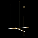 Люстра с 3-мя  пересекающимися цилиндрическими плафонами на тонких тросах Trumpet tube варинант исполнения - 3 | Loft Concept в Липецке