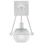 Бра белое с матовым стеклянным плафоном в форме шара White Lighthouse варинант исполнения - 2 | Loft Concept в Липецке