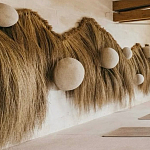Большая дизайнерская Инсталляция из соломы RAFFIA Installation  варинант исполнения - 4 | Loft Concept в Липецке