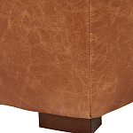 Кожаное модульное кресло коричневое без подлокотников с подушкой Coul Leather Modular Armchair варинант исполнения - 5 | Loft Concept в Липецке