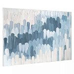 Панно декоративное с ручной росписью Blue Strokes варинант исполнения - 1 | Loft Concept в Липецке