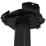 Барный стул вращающийся со спинкой и подлокотниками Douglas Rhombus Черный Велюр варинант исполнения - 7 | Loft Concept в Липецке