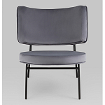 Мини-кресло District Lounge велюр серый варинант исполнения - 4 | Loft Concept в Липецке