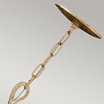 Люстра дизайнерская золотого цвета с 6-ю лампами на изогнутых рожках с текстурной поверхностью Hinkley варинант исполнения - 3 | Loft Concept в Липецке