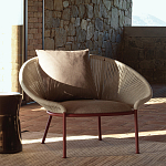 Дизайнерское уличное кресло с веревочной спинкой PETALO Armchair варинант исполнения - 8 | Loft Concept в Липецке