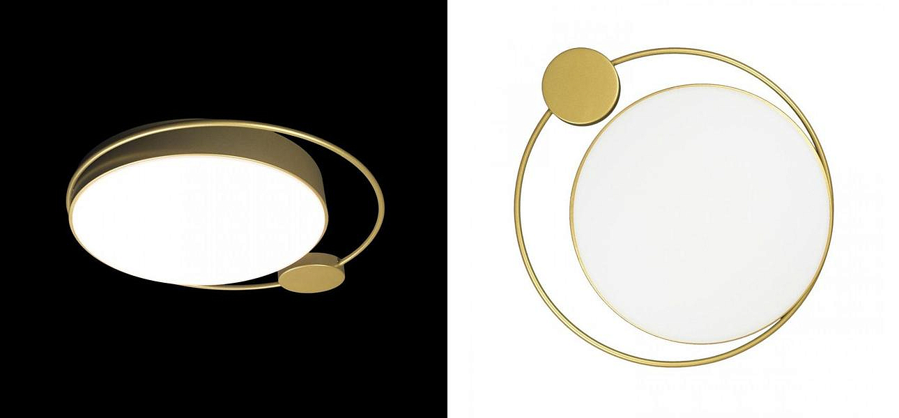 Потолочный светильник Gold Saturn One satellites D 50 Потолочный светильник Gold Saturn One satellites D 50 - Loft-Concept в Липецке