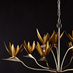 Люстра с плафонами в виде цветов Golden Bird of Paradise варинант исполнения - 6 | Loft Concept в Липецке