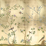 Обои ручная роспись Badminton Deep Rich Gold gilded paper варинант исполнения - 1 | Loft Concept в Липецке