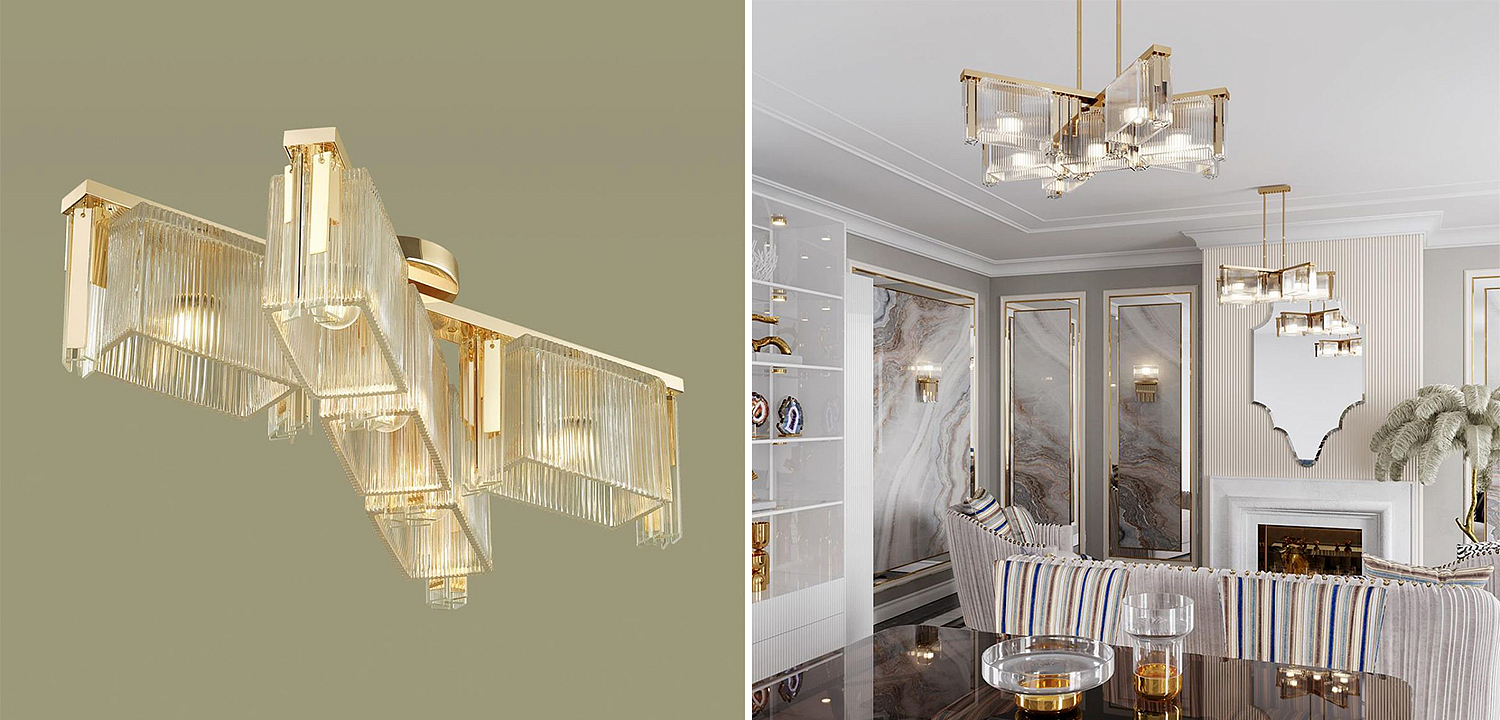 Люстра Madelen Gold Chandelier 5 Люстра Madelen Gold Chandelier 5 - Loft-Concept в Липецке