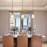 Подвесной светильник светодиодный с цилиндрическим плафоном Stone Helios варинант исполнения - 1 | Loft Concept в Липецке