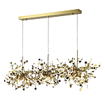 Люстра подвесная из трех частей с металлическими круглыми элементами Terzani Argent варинант исполнения - 2 | Loft Concept в Липецке