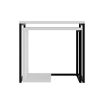 Комплект из 2-х приставных столов белого цвета из дерева ZIGOSH WHITE варинант исполнения - 1 | Loft Concept в Липецке