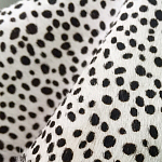 Мебельная ткань Искусственный мех  белый леопард 90 см T5-3 варинант исполнения - 2 | Loft Concept в Липецке