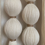 Панно на стену из хлопковых нитей White Morse Wall Hanging  варинант исполнения - 3 | Loft Concept в Липецке