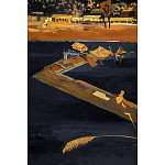 Кофейный стол с японским пейзажем Bohemia coffee table  варинант исполнения - 5 | Loft Concept в Липецке