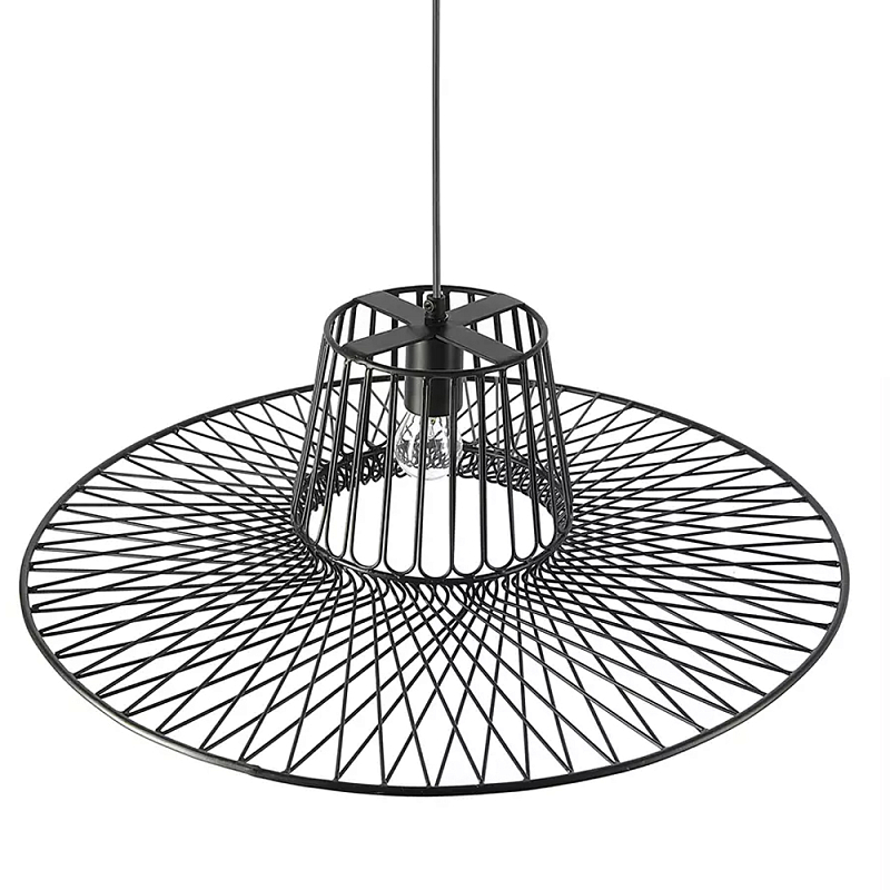 Подвесной светильник с плафоном из металлической сетки Lamp with Metal Mesh Shade Черный Подвесной светильник с плафоном из металлической сетки Lamp with Metal Mesh Shade Черный в Липецке | Loft Concept
